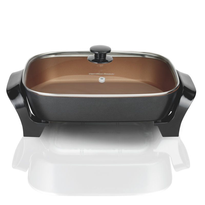 Hamilton Beach Deep Dish Electric Skillet with Lid & Reviews Wayfair